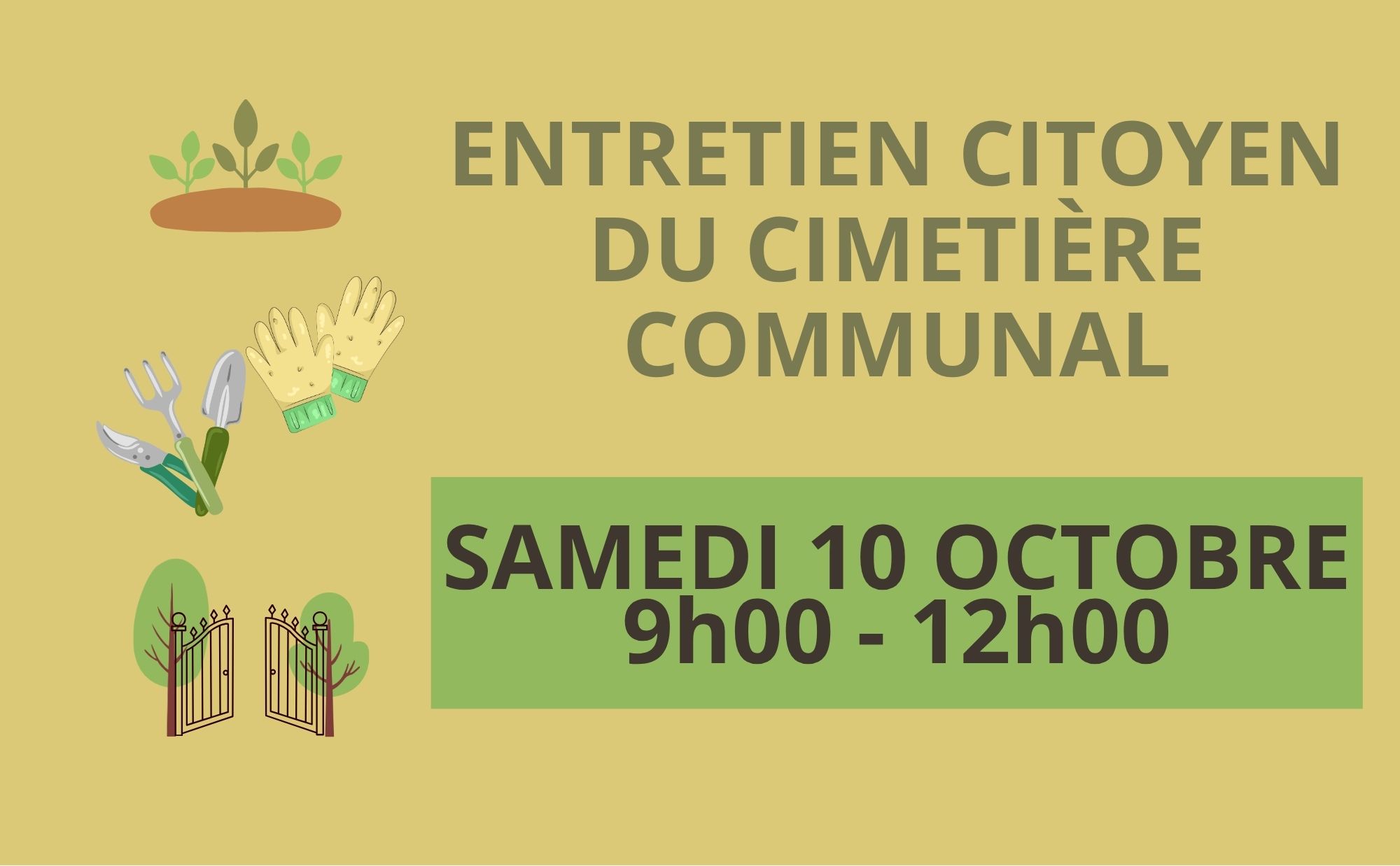 ENTRETIEN CITOYEN DU CIMETIÈRE COMMUNAL