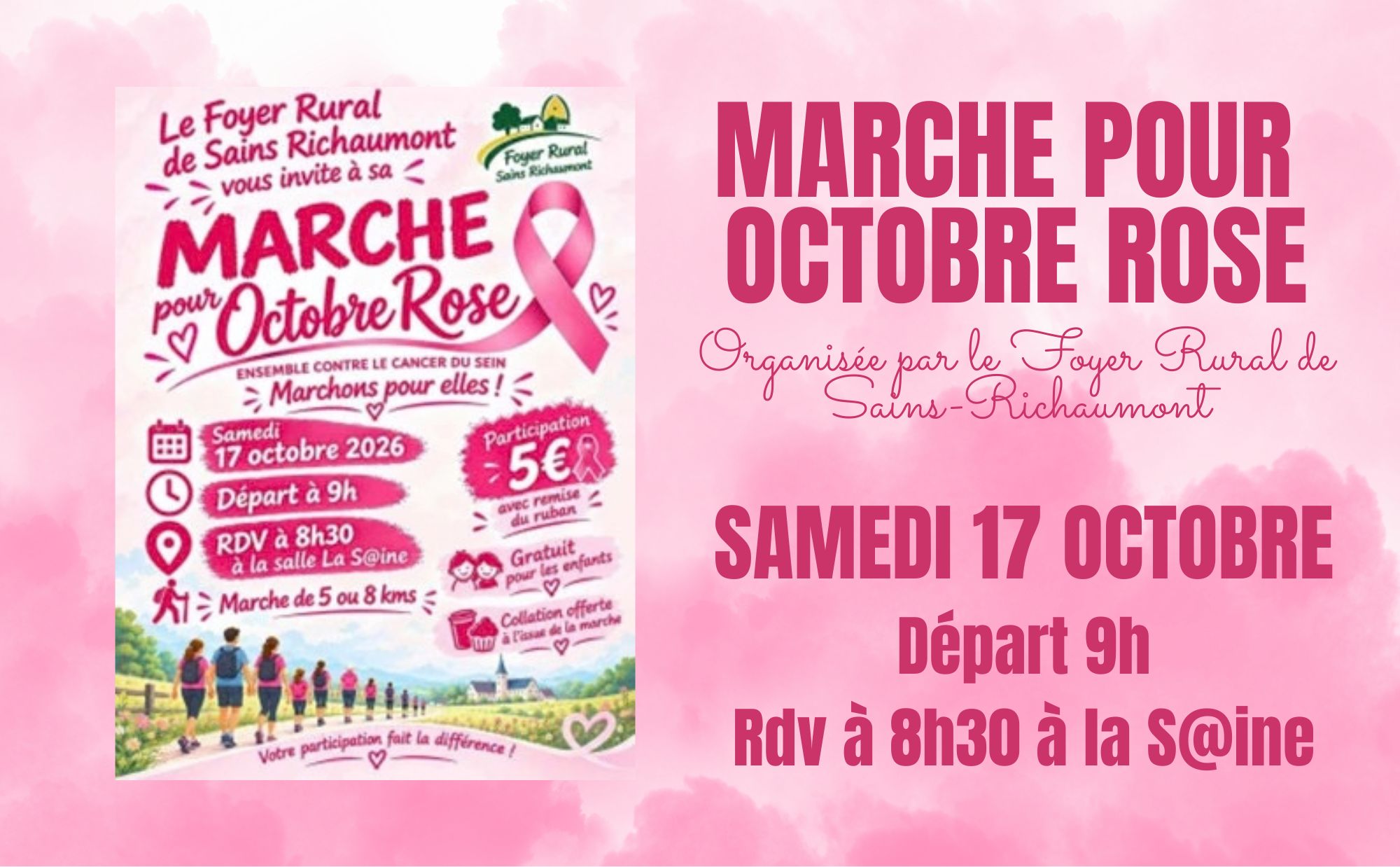 MARCHE POUR OCTOBRE ROSE